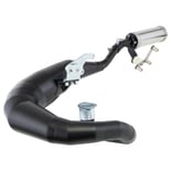 Product image Nr. 9 for 'Racing Exhaust FRANSPEED RACE, Material: steel black, stainless steel silencer color silencer: silver'